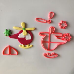 Helicopter fondant cutter