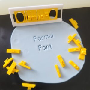 Alphapress V2 : Font Stamps : Formal Set