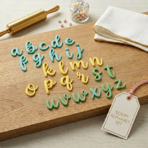 Script Alphabet Cutters lowercase