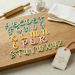 Script Alphabet Cutters Uppercase